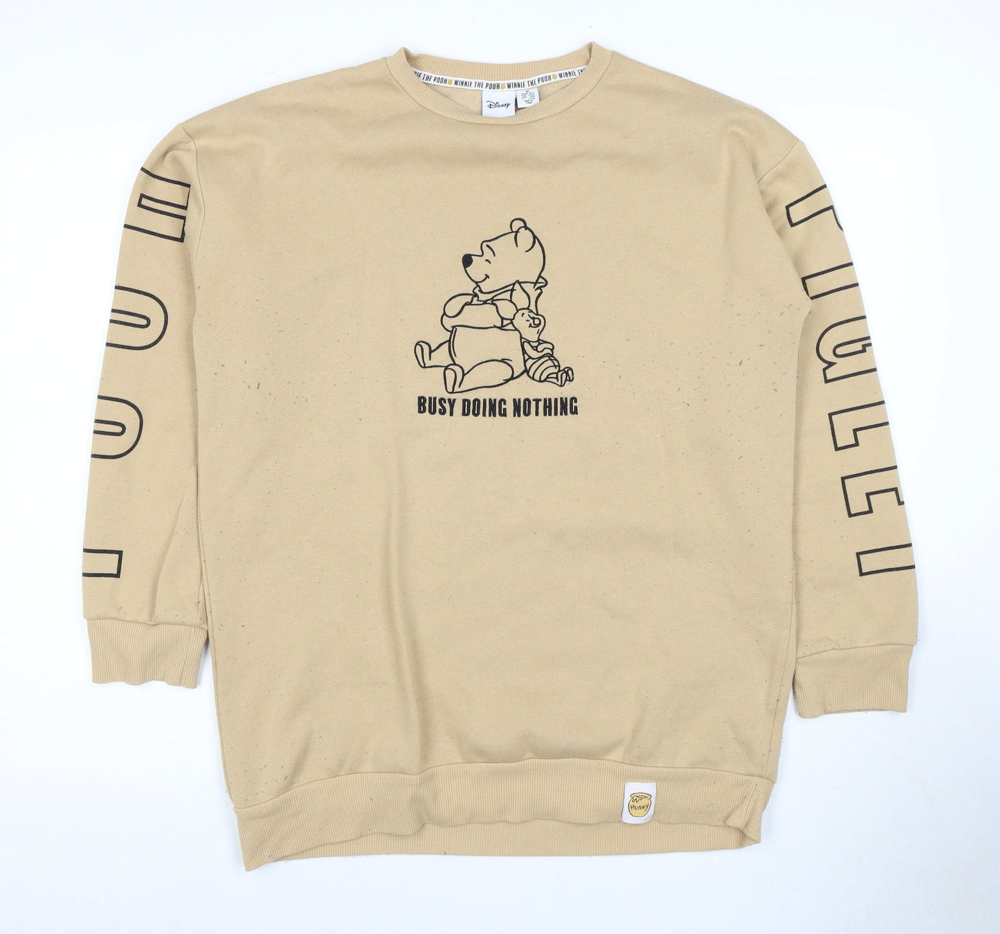 Womens UK Size 12 Disney Beige Pullover Sweatshirt