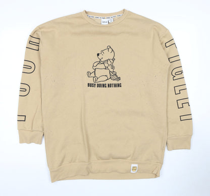 Womens UK Size 12 Disney Beige Pullover Sweatshirt