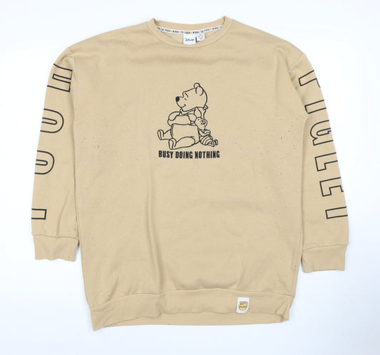 Womens UK Size 12 Disney Beige Pullover Sweatshirt