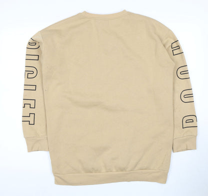 Womens UK Size 12 Disney Beige Pullover Sweatshirt