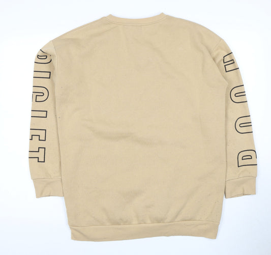 Womens UK Size 12 Disney Beige Pullover Sweatshirt