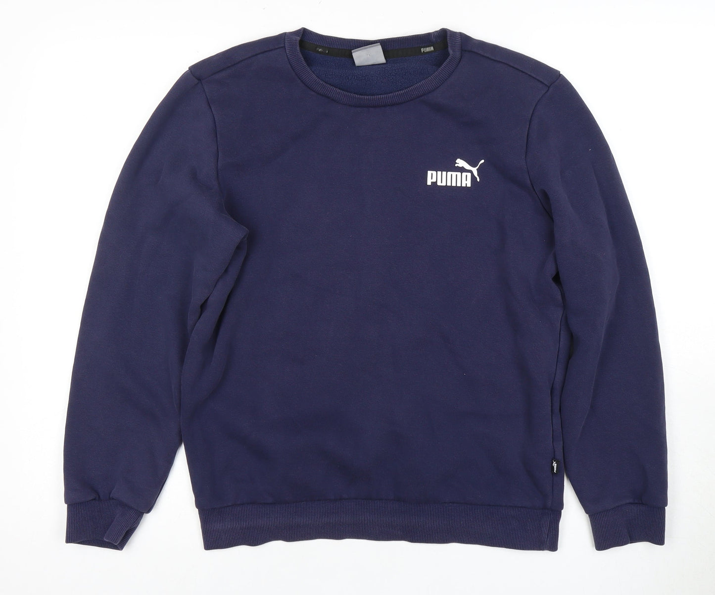 Puma Unisex Adults Blue Sweatshirt, Size S, Crew Neck