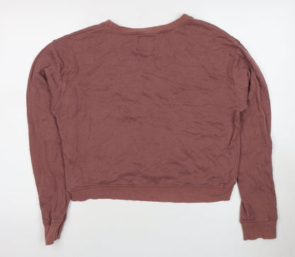 Womens UK Size 4XL Pull&Bear Purple Pullover Sweatshirt