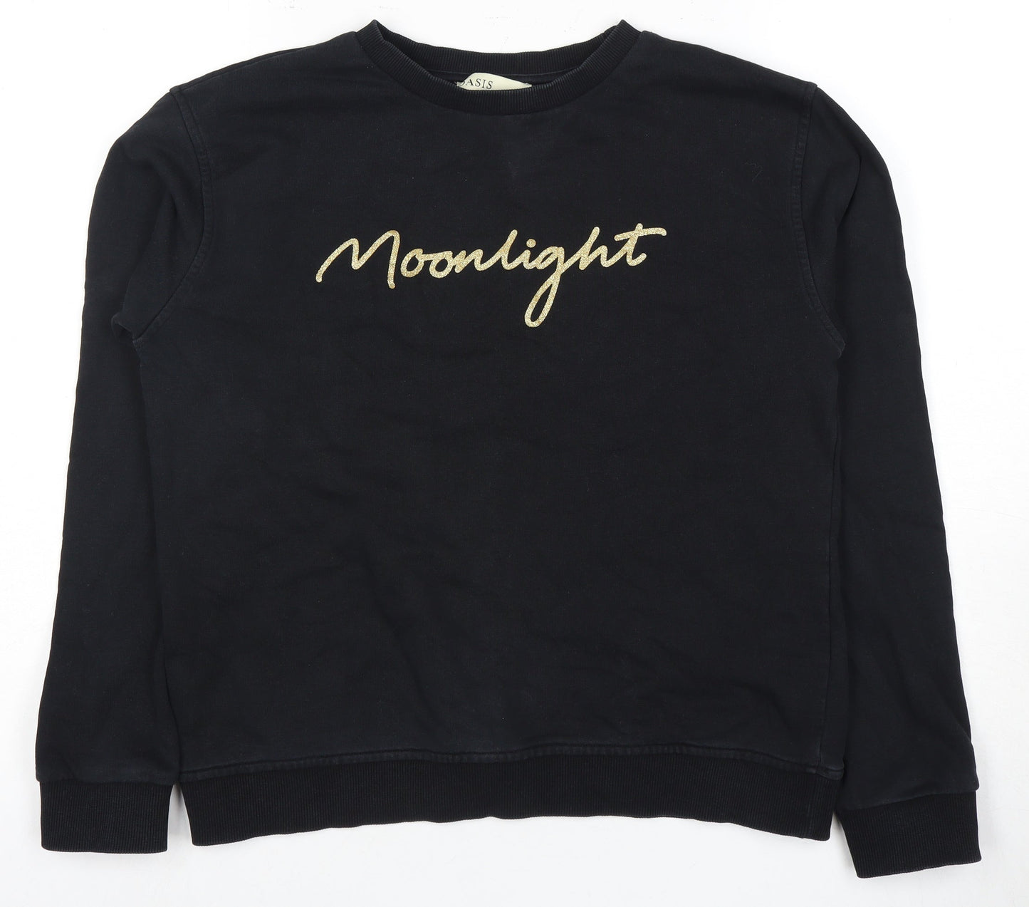 Oasis Women's Black Pullover Sweatshirt, Size S