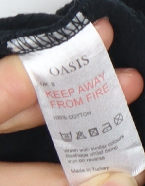 Oasis Women's Black Pullover Sweatshirt, Size S
