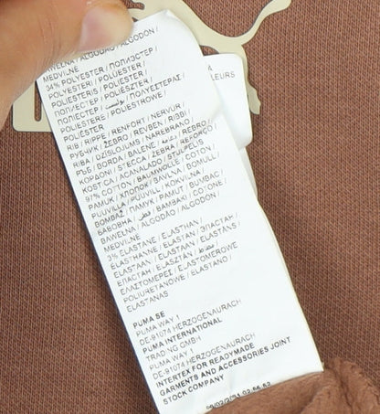 Puma Unisex Brown Crew Neck Pullover Sweatshirt Size 12