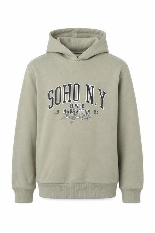 New Look Boys Grey Pullover Hoodie 12-13 Years
