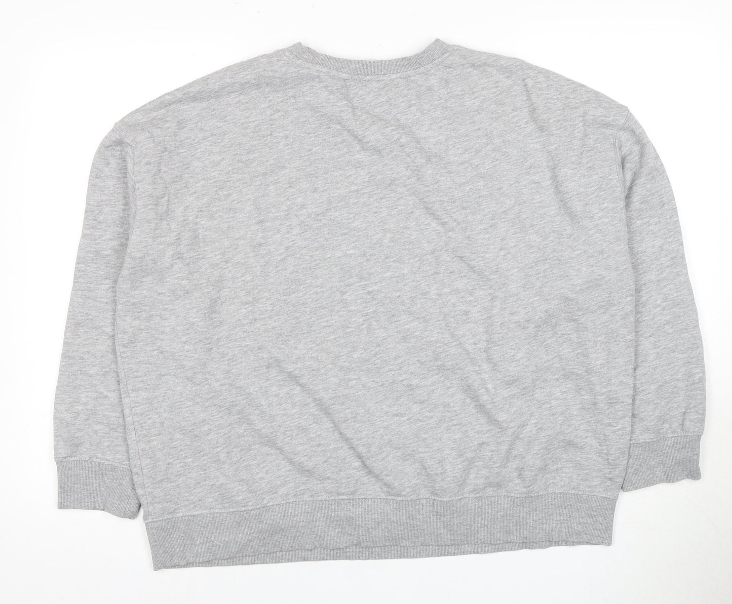 New Look Women's Grey Pullover Sweatshirt, L