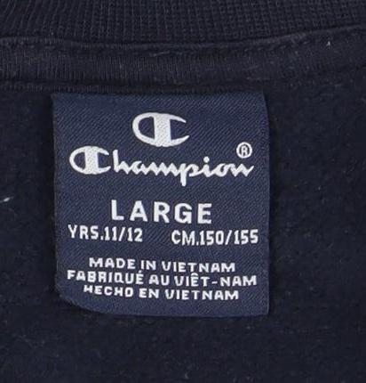 Champion Boys' Blue Pullover Sweatshirt - Size Large