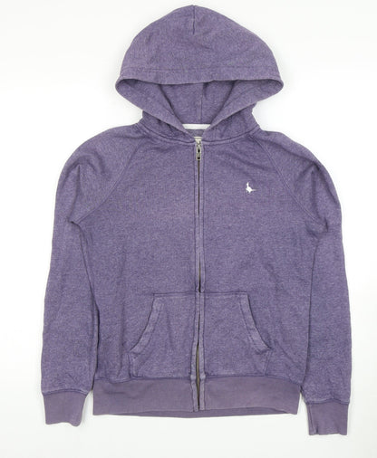 Unisex Adults UK Size 10 Plus Jack Wills Purple Full Zip Hoodie
