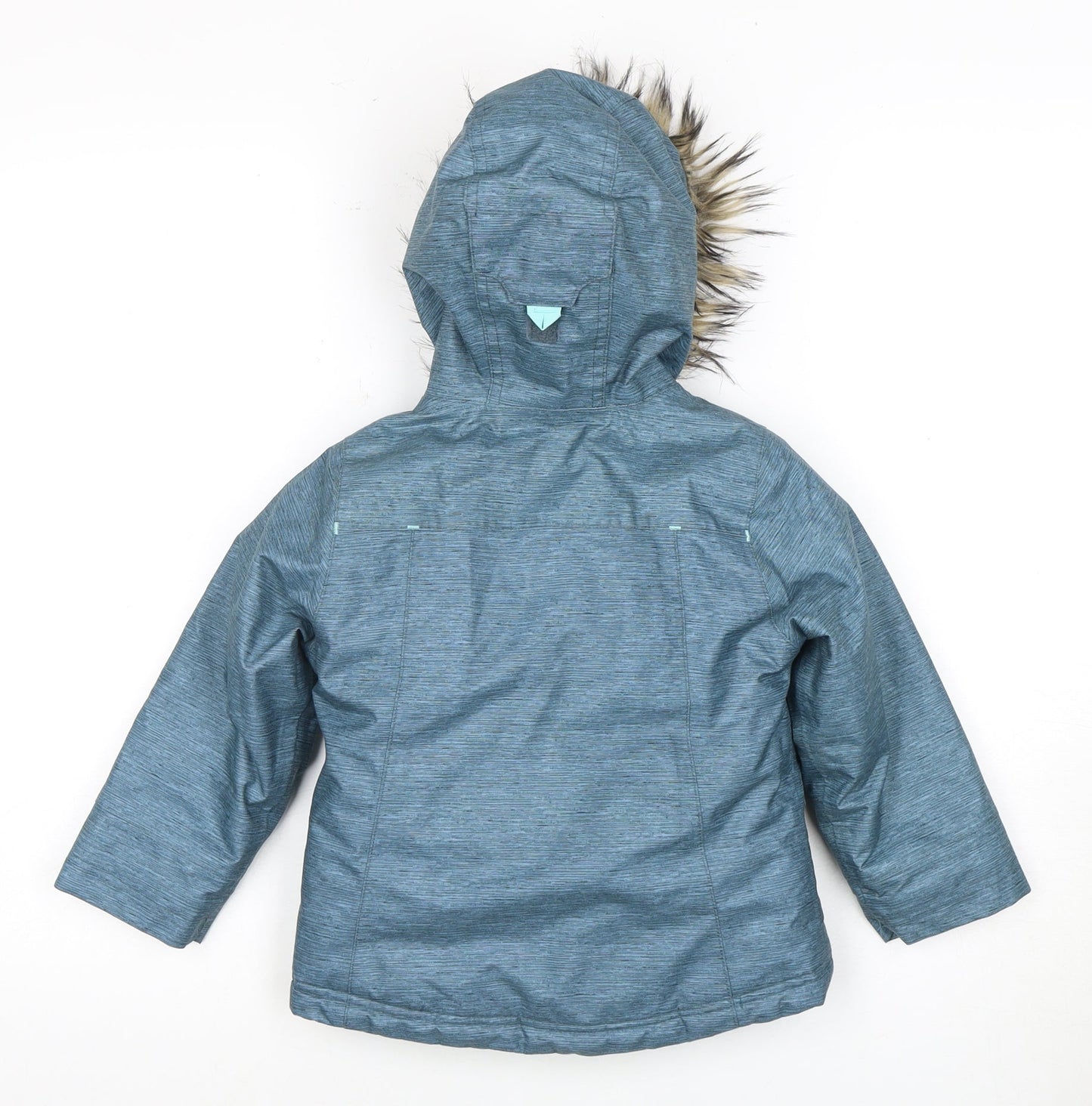 Decathlon Boys Blue Parka Coat, 6 Years, Hooded & Lined
