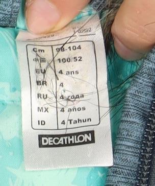 Decathlon Boys Blue Parka Coat, 6 Years, Hooded & Lined