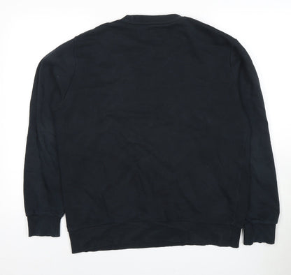 Mens UK Size M Converse Black Pullover Sweatshirt