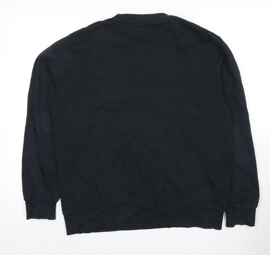 Mens UK Size M Converse Black Pullover Sweatshirt