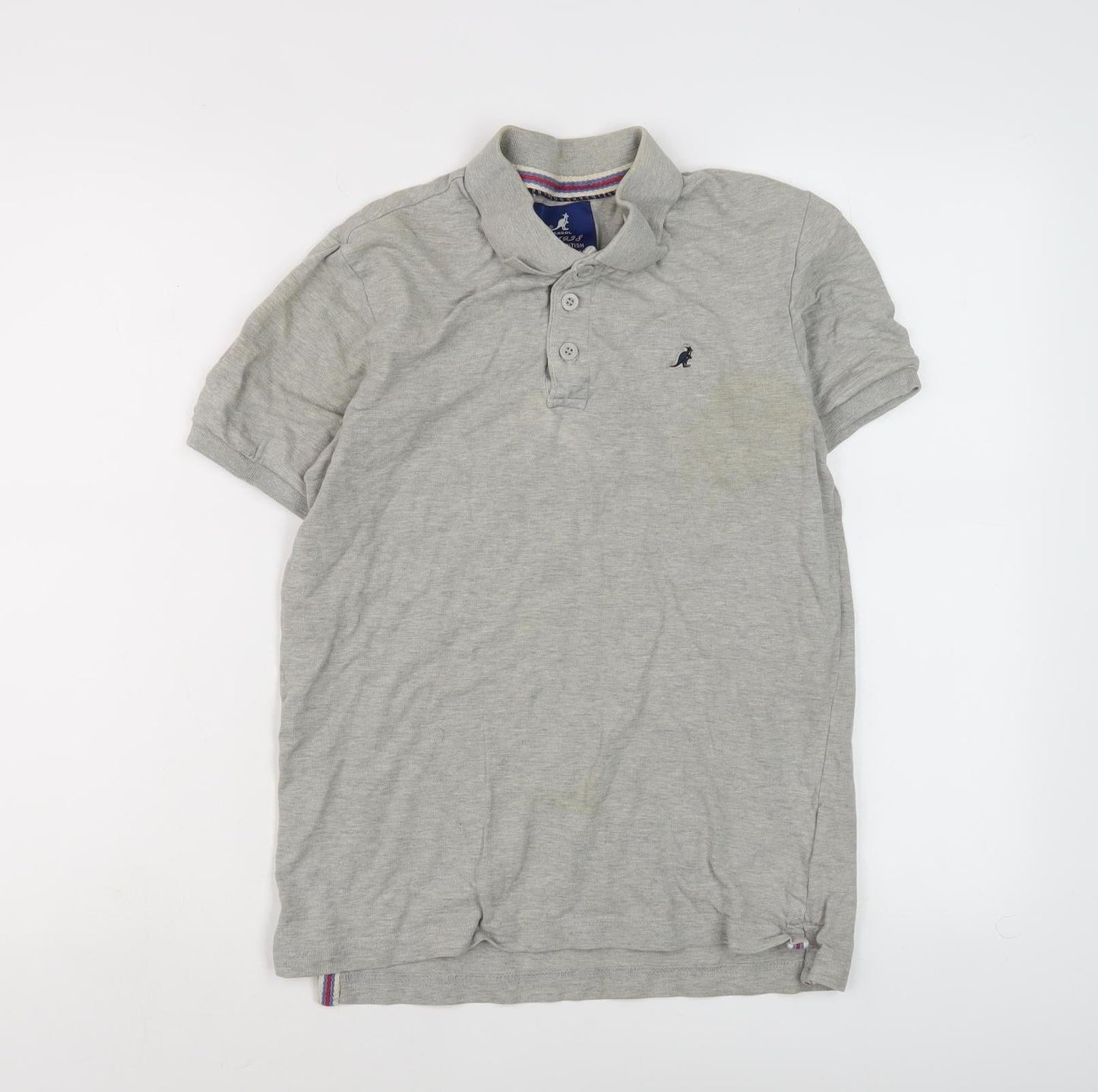 Kangol Boys Grey Polo Shirt, S, Casual Short Sleeve Logo