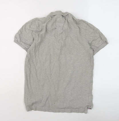 Kangol Boys Grey Polo Shirt, S, Casual Short Sleeve Logo