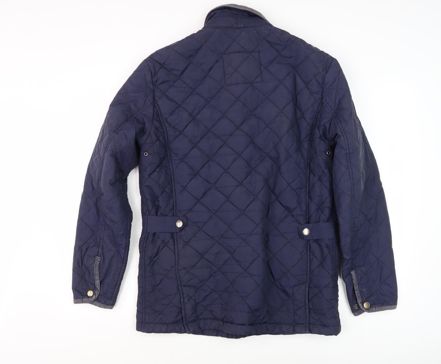 Mens UK Size S Hawick Blue Quilted Coat