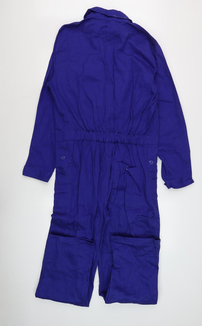 Worker Men's Blue Dungarees, Size 48, Cotton Canvas