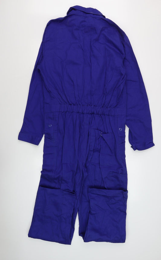 Worker Men's Blue Dungarees, Size 48, Cotton Canvas