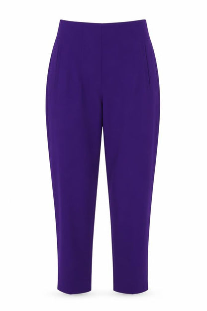 Zara Women's Purple Trousers - Size S, Regular Fit