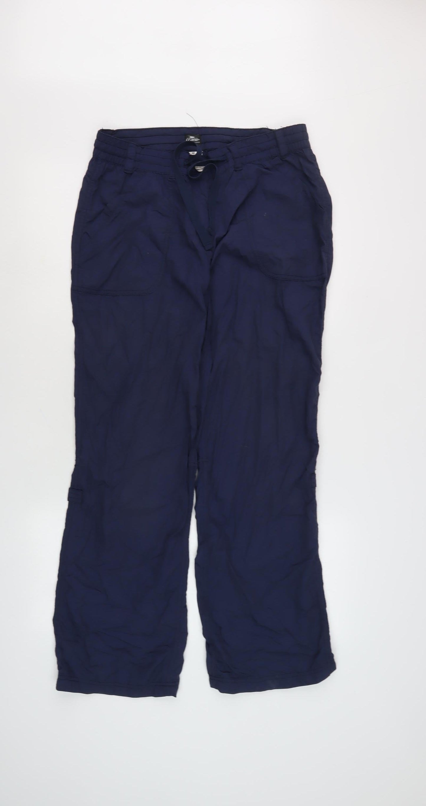 Crane Women's Blue Cargo Trousers Size M