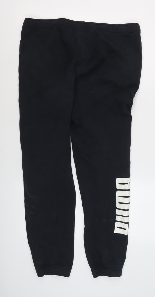 Puma Men's Black Jogger Trousers - Size S