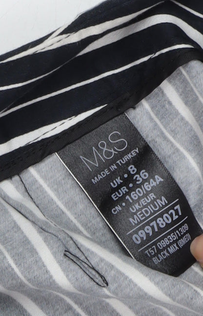 Womens UK Size 8 Marks and Spencer   Black Trousers