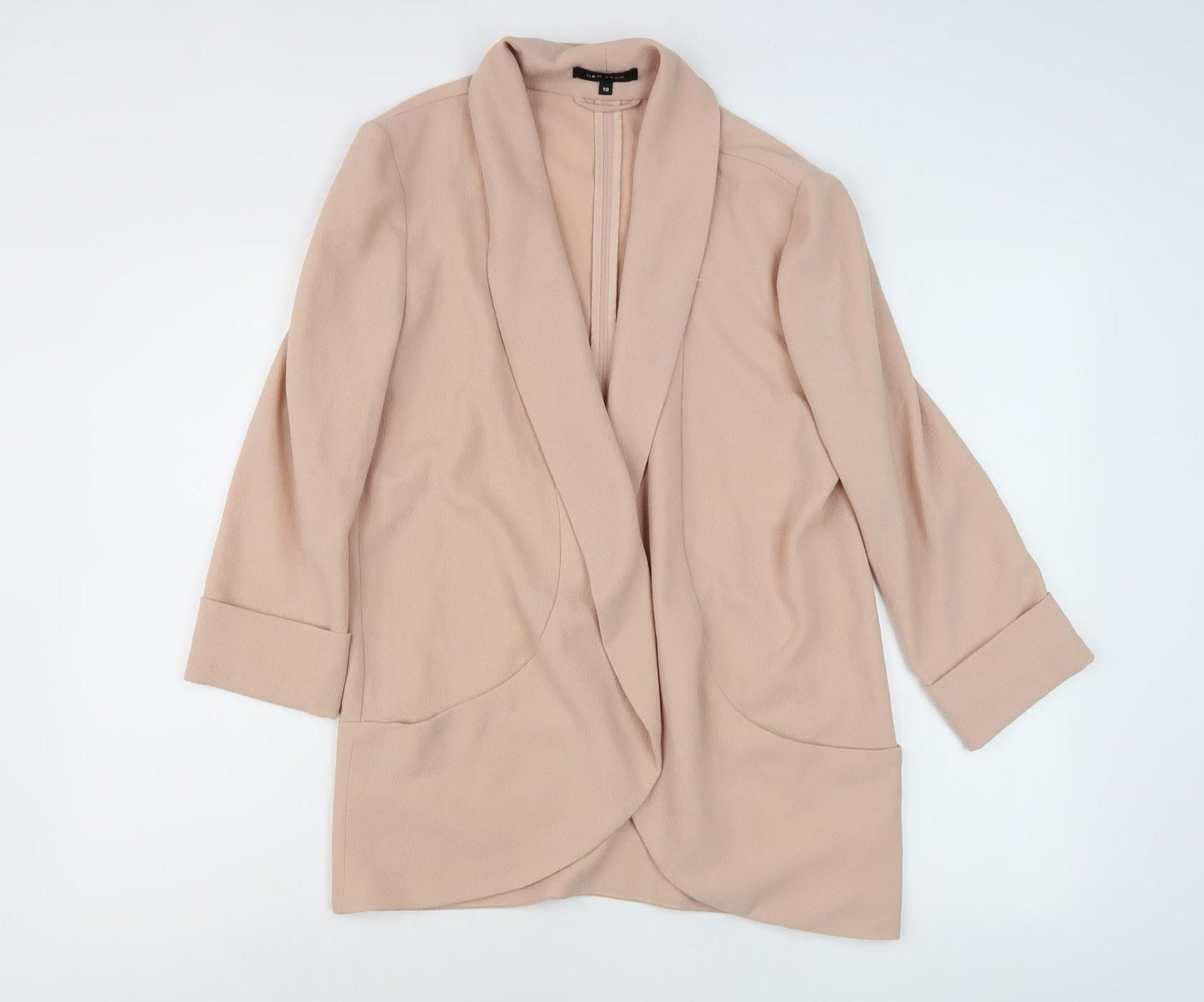 New Look Beige Women's Jacket, Size 10, 3/4 Sleeve Casual Wear