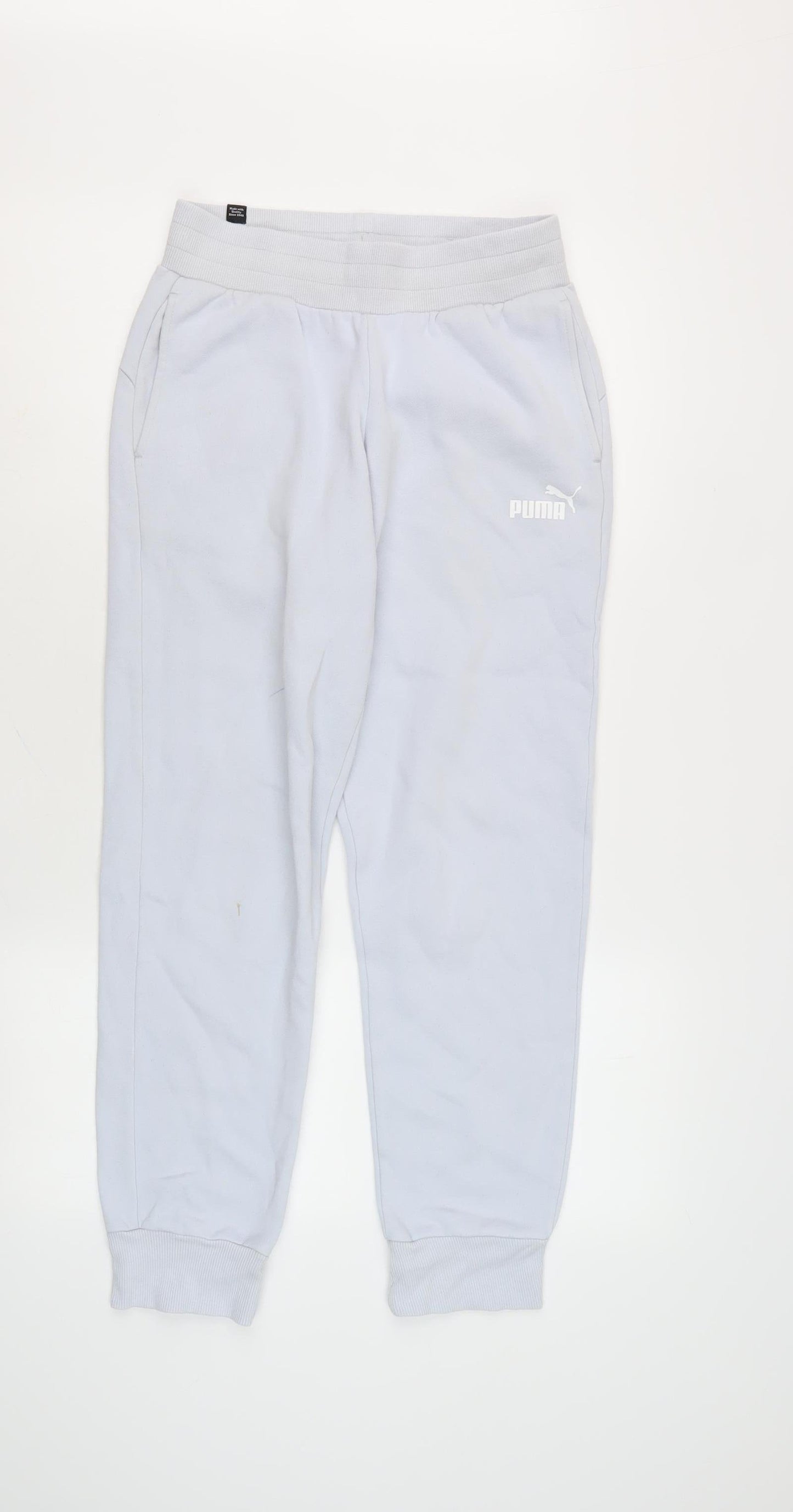Puma Women's White Jogger Trousers Size 10