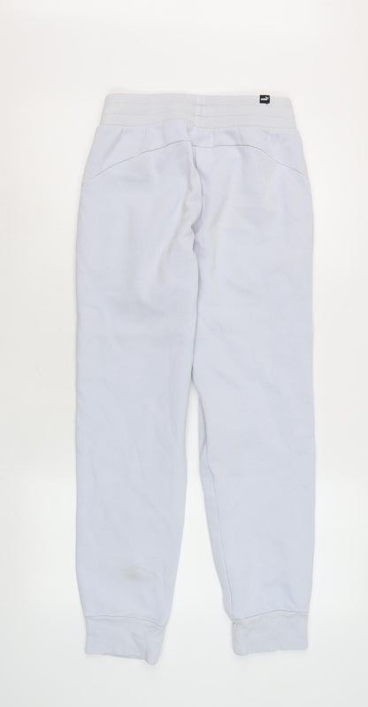 Puma Women's White Jogger Trousers Size 10