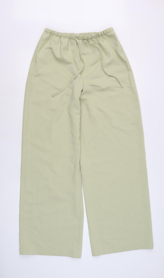 Missguided Women's Green Wide-Leg Trousers, Size S