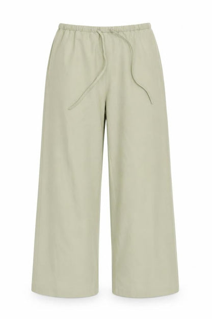 Missguided Women's Green Wide-Leg Trousers, Size S