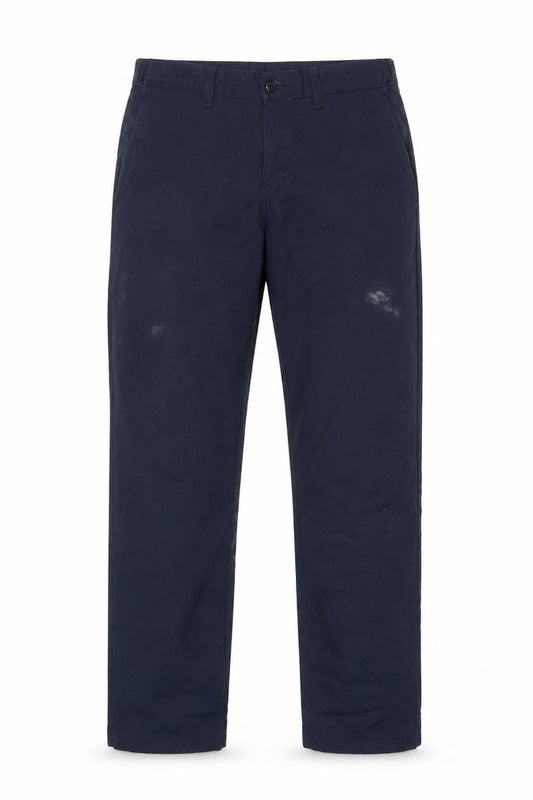 Front view of Dickies unisex blue straight leg casual trousers