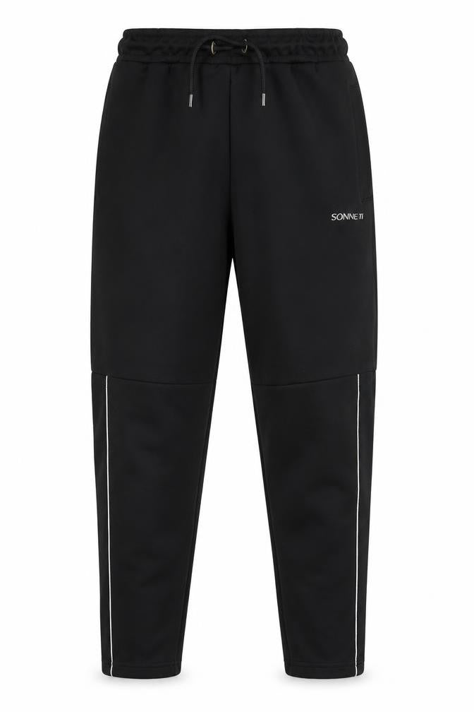 Front view of Sonneti boys’ black jogger trousers, size 13, years, activewear