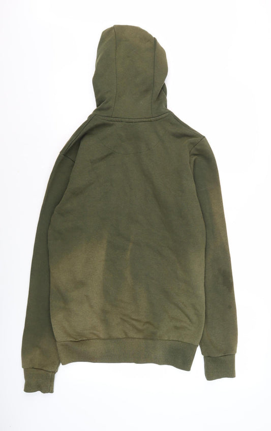 Mens UK Size M McKenzie Green Pullover Hoodie