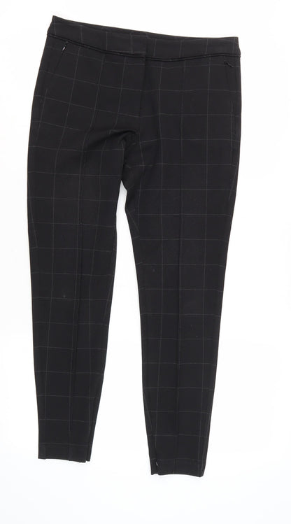 Womens UK Size 10 Marks and Spencer Regular Fit Casual Business Black Trousers
