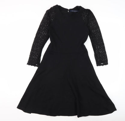 French Connection Women's Black A-Line Dress Size 10