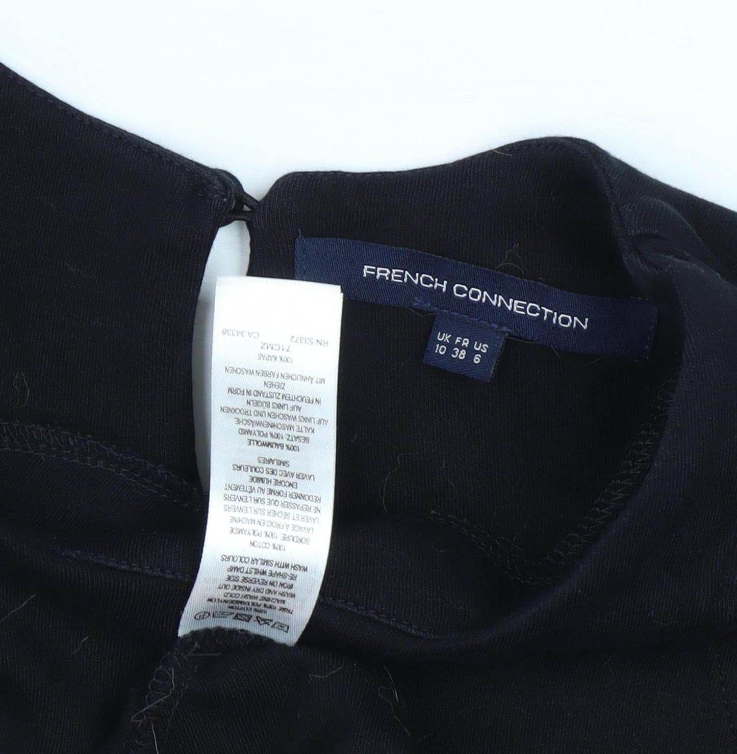 French Connection Women's Black A-Line Dress Size 10