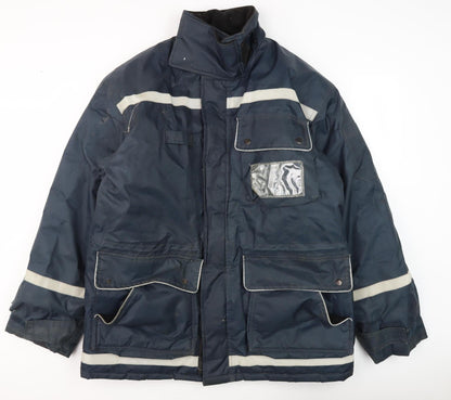 Mens UK Size L insul8 Blue Parka Coat