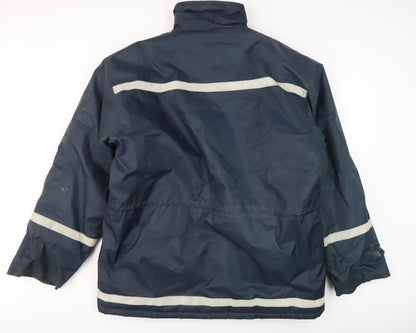 Mens UK Size L insul8 Blue Parka Coat