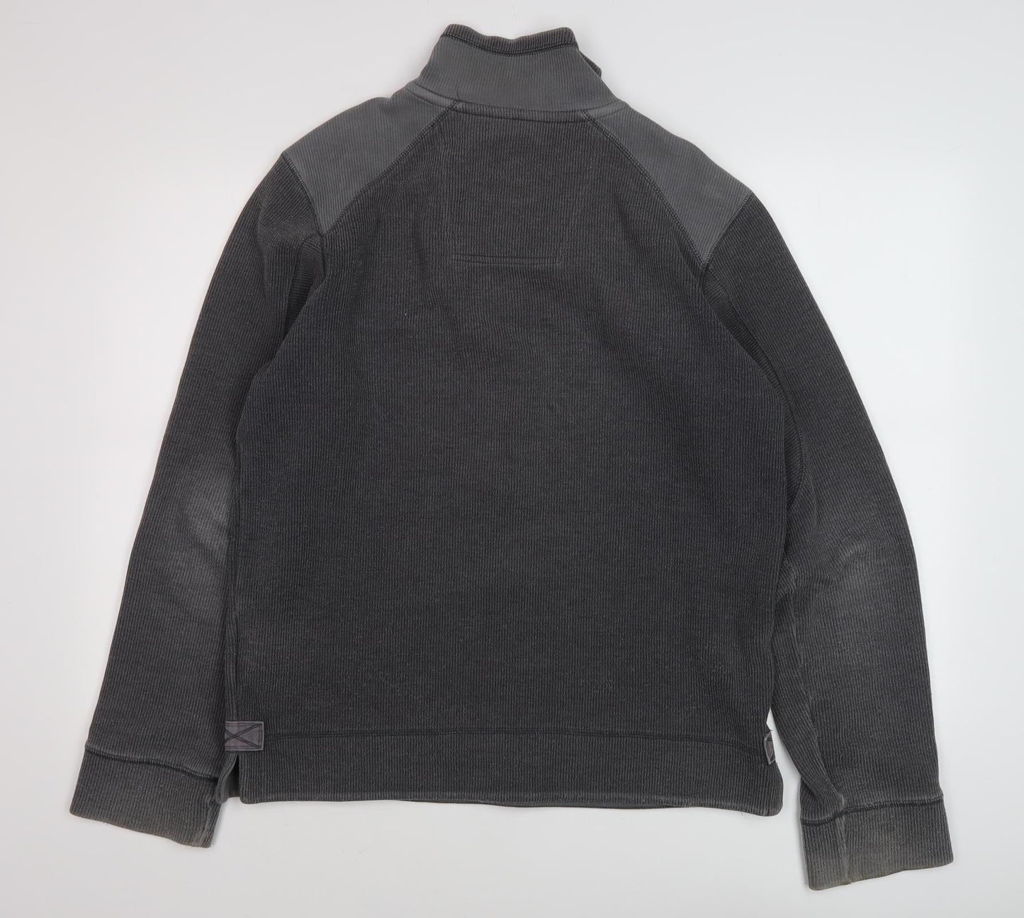 Mens UK Size S Fat Face Grey 1/4 Zip Sweatshirt