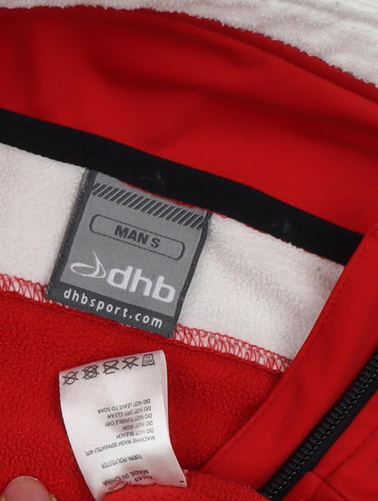 DHB Men's Red Windbreaker Jacket - Size S