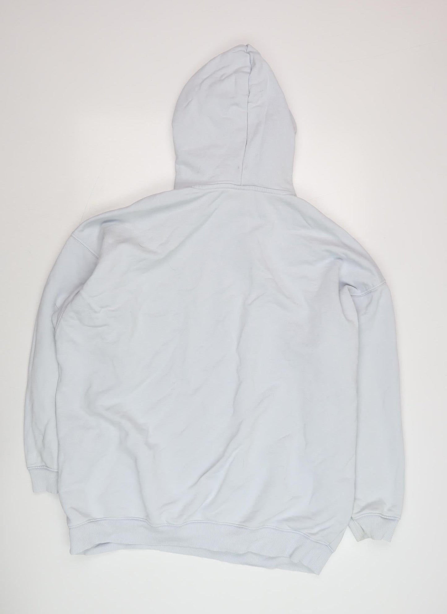H&M Unisex Adults White Pullover Hoodie L