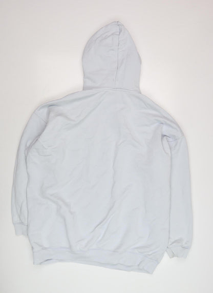 H&M Unisex Adults White Pullover Hoodie L