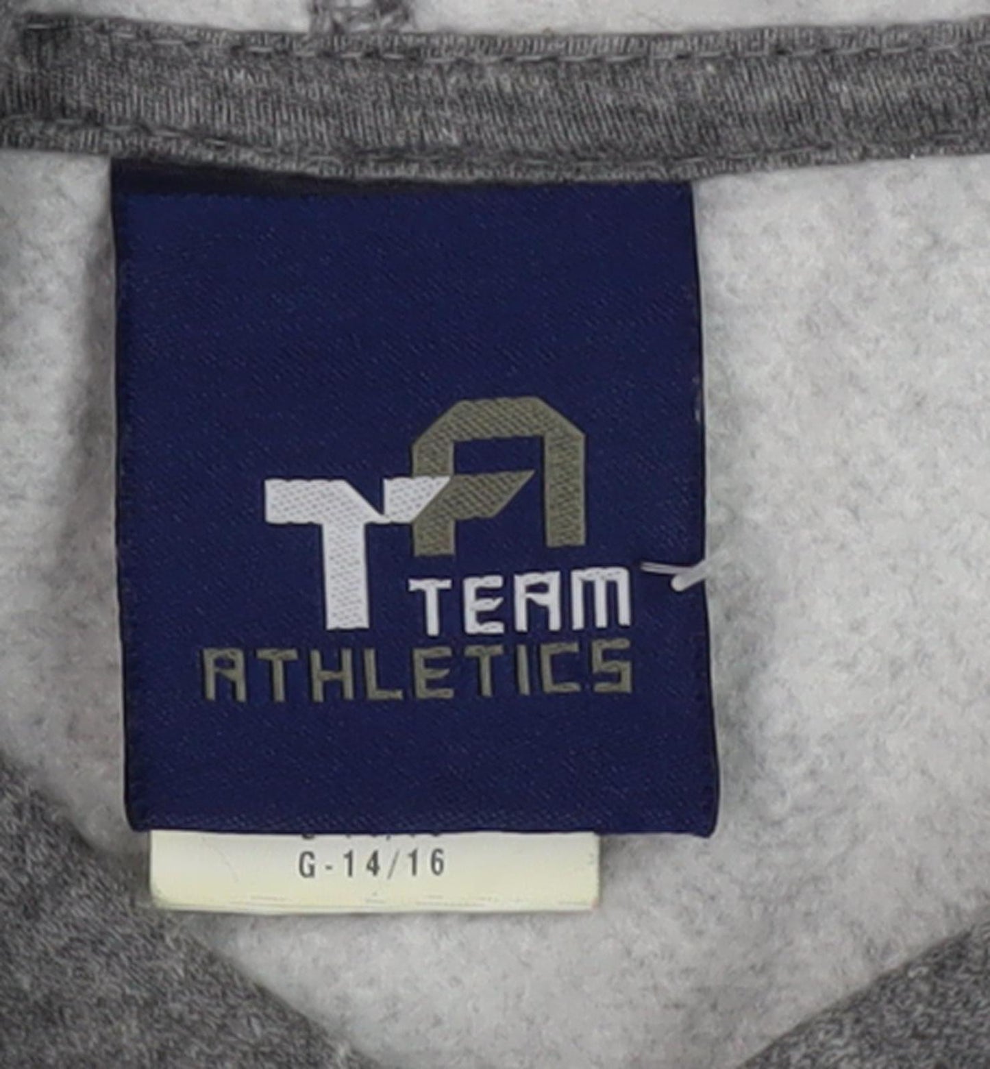 Team Athletics Teens Grey Logo Pullover Hoodie L
