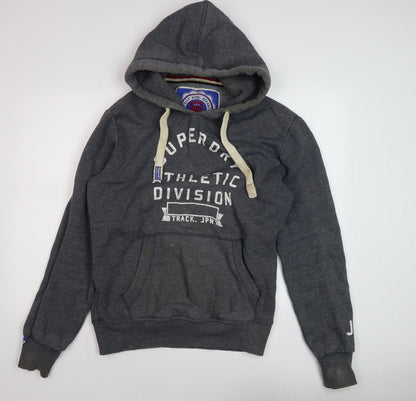 Superdry Men's Grey Pullover Hoodie L - Sport & Style