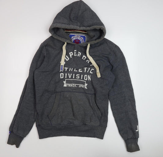 Superdry Men's Grey Pullover Hoodie L - Sport & Style