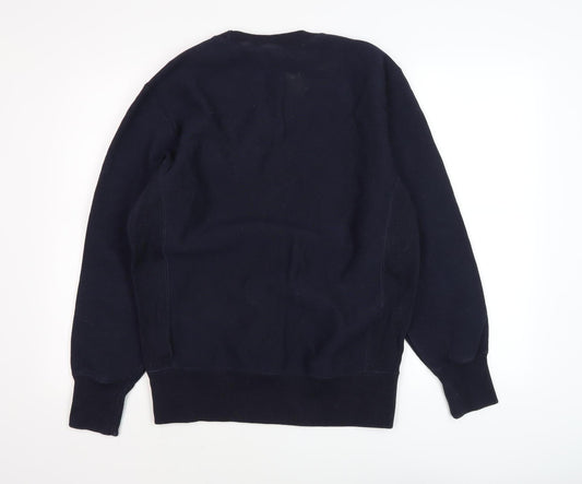 Mens UK Size L Champion Blue Pullover Sweatshirt