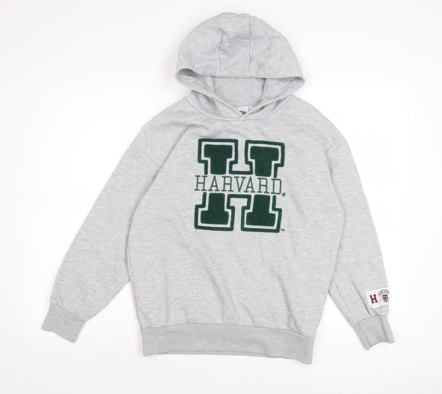 Harvard Boys Grey Hoodie, 11-12 Years, Pull-Over, Fleece