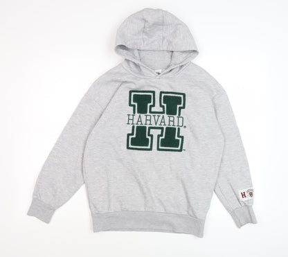 Harvard Boys Grey Hoodie, 11-12 Years, Pull-Over, Fleece